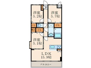 モアプラス日明エントラーダの物件間取画像